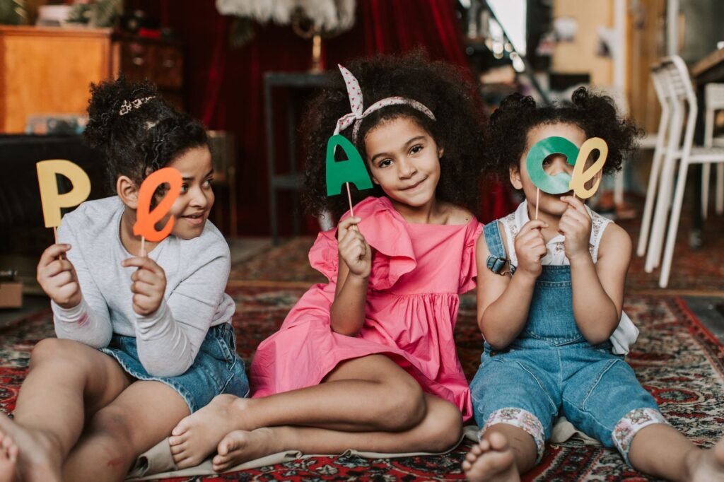 Happy children Cherishing Diversity