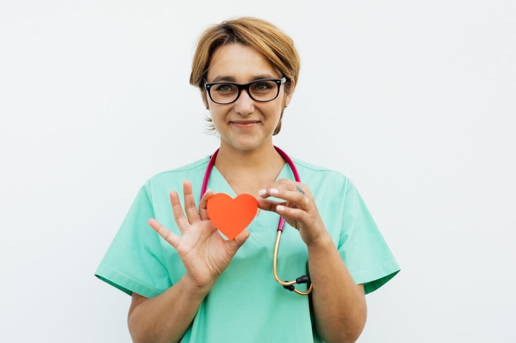 Nurse praying Compassionate Care Through Faith