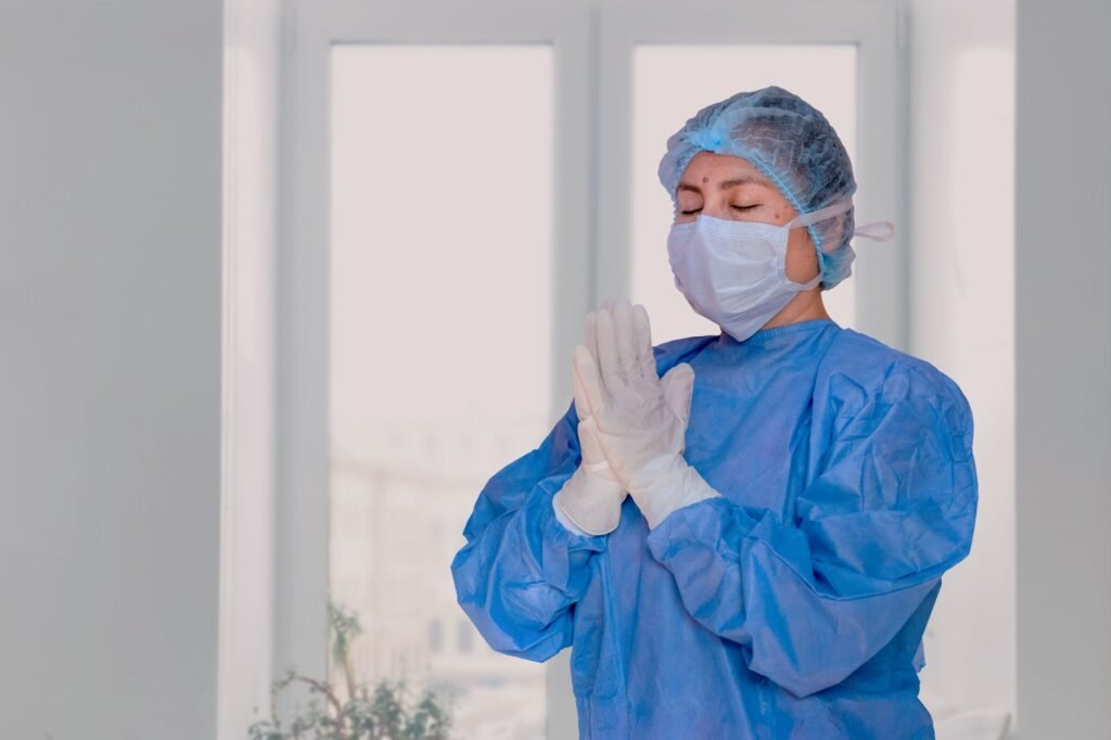 Nurse praying The Content of the Nurses' Prayer to God