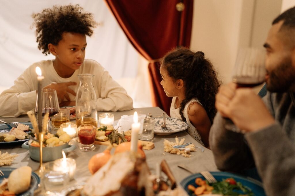 Thanksgiving dinner table Cultivating a Grateful Heart