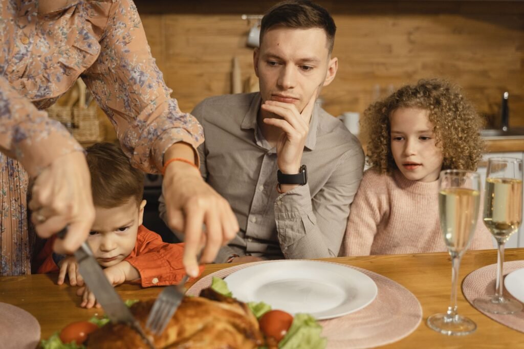 Thanksgiving dinner table Looking Ahead with Confidence