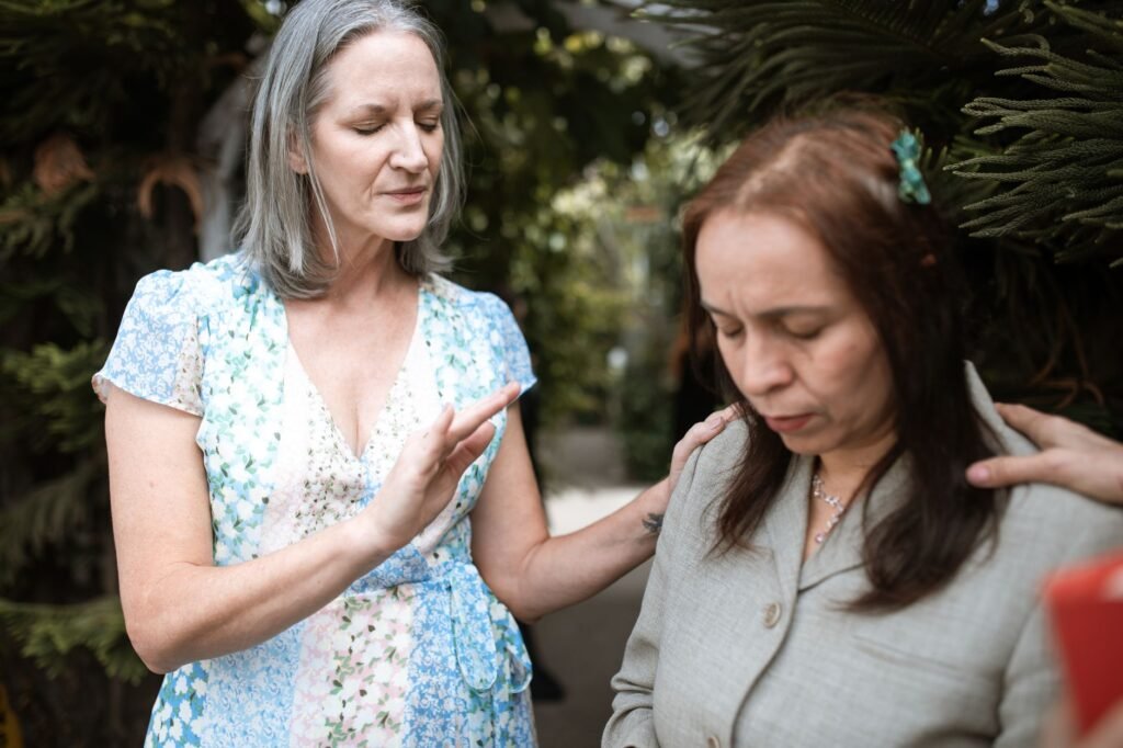 Women in prayer Supporting Yourself Beyond Prayer