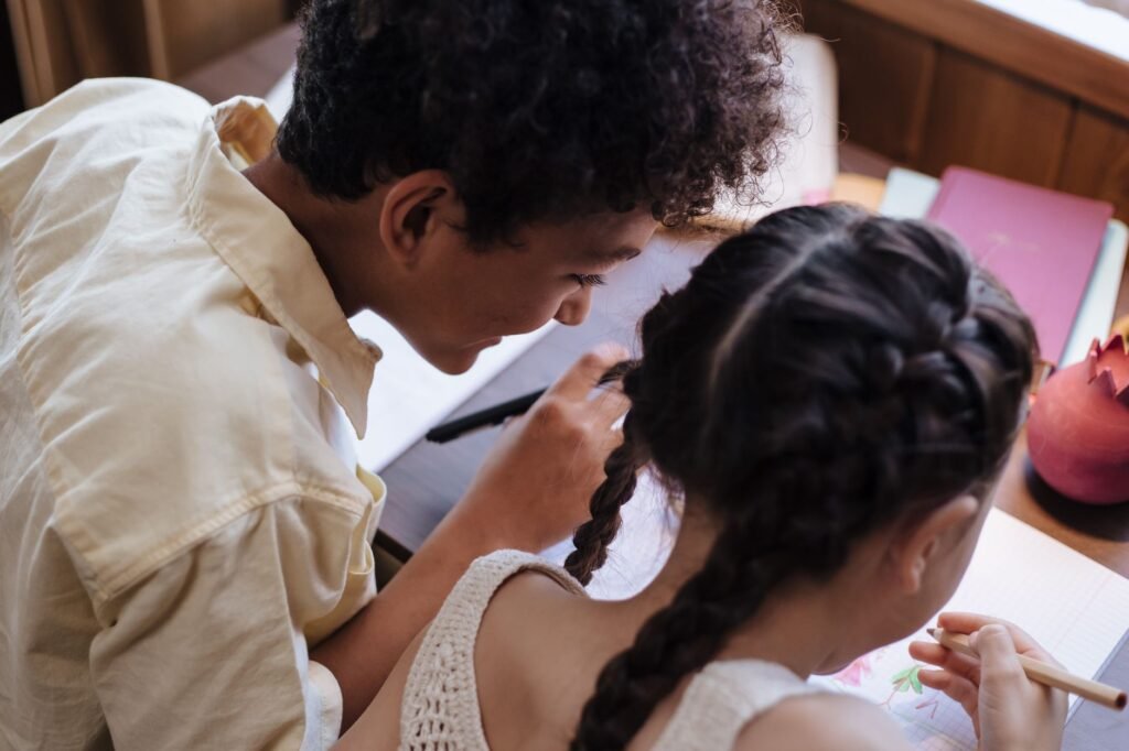 Child first day of school Drawing Strength from Scripture