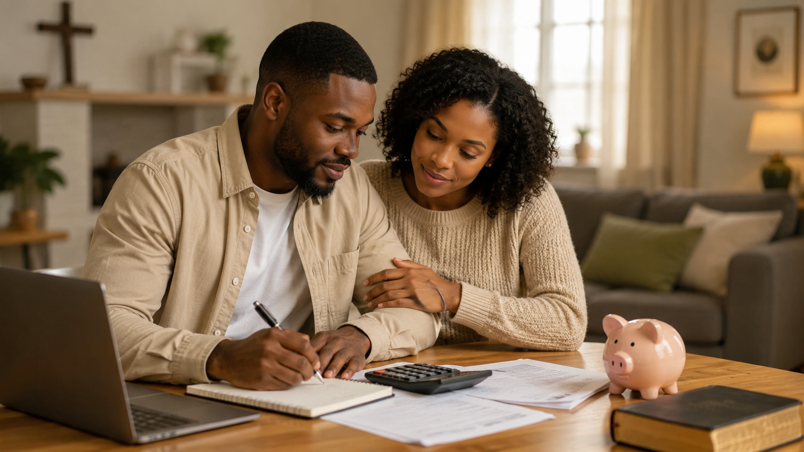Man Taking Care of His Wife Financially
