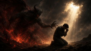 SATAN ATTACKING