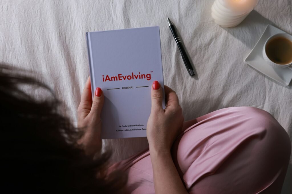 A filled gratitude journal that reflects a heart of thankfulness