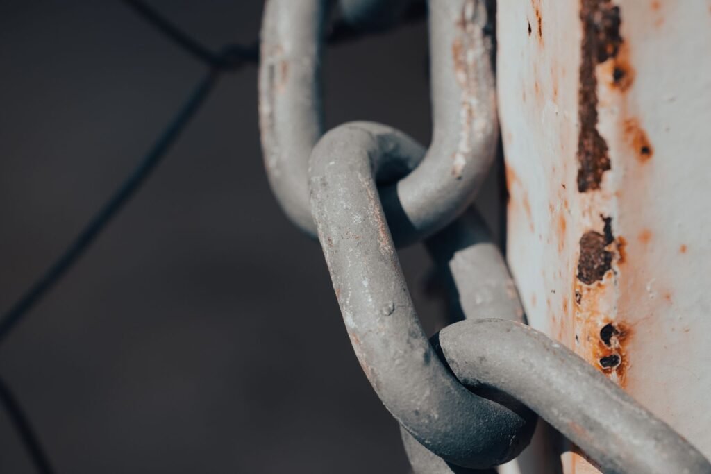 A broken chain symbolizing the consequences of sin and the hope of restoration