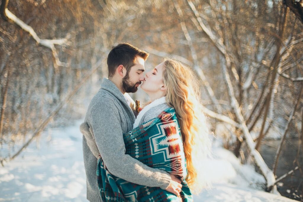 A couple enjoying nature, symbolizing peace and connection
