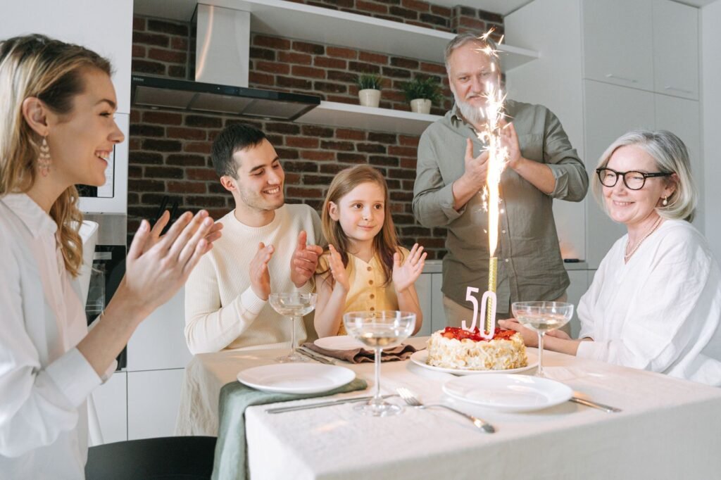 A family celebrates a child's spiritual milestone with joy and gratitude