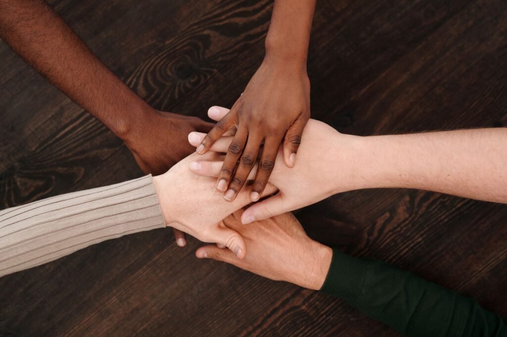 A group of friends supporting each other through difficult times