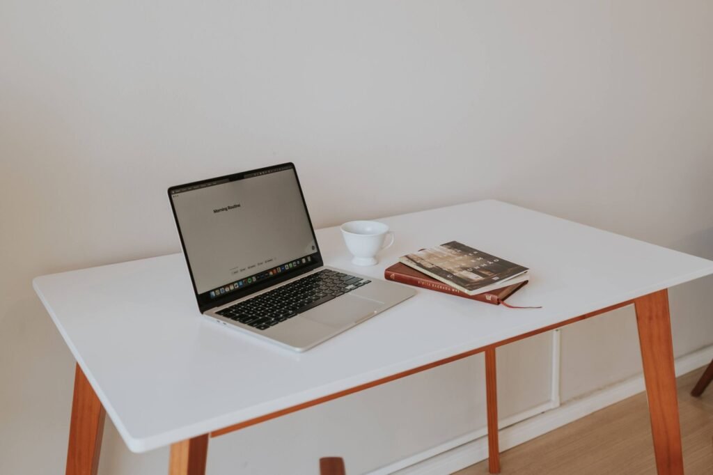 A peaceful office workspace representing a place for honoring God through work