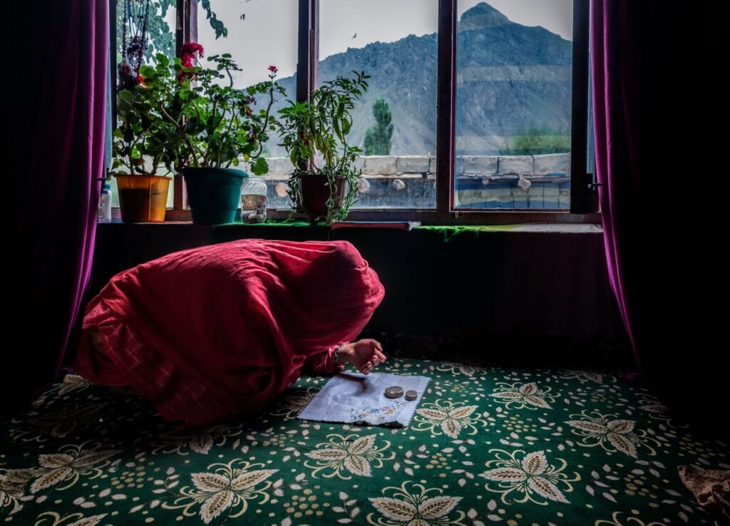 A peaceful setting where one can pray and reflect on their faith