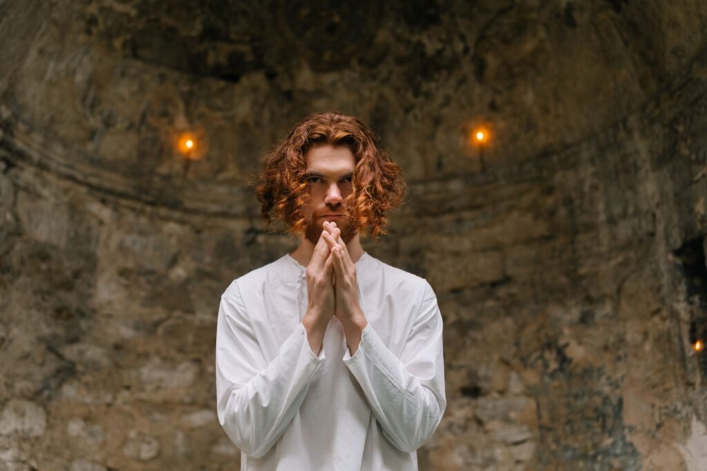 A serene image of a person praying, reflecting a heart seeking God
