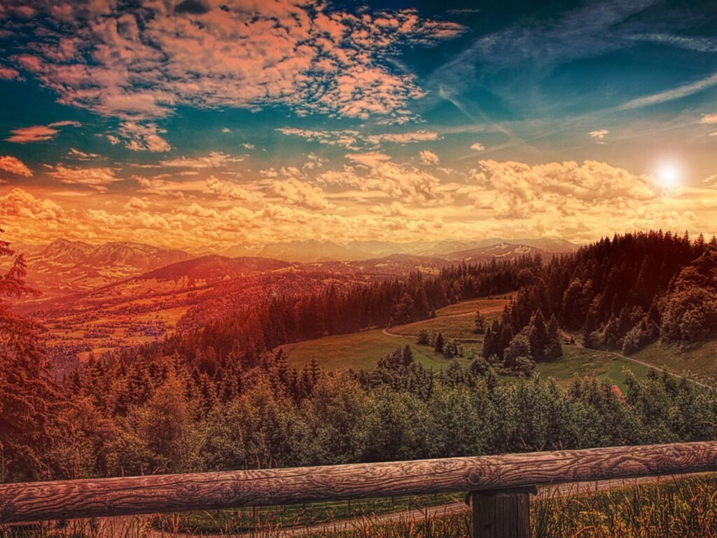 A serene landscape reflecting God's creation