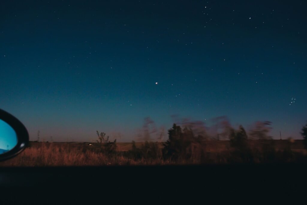 A serene night sky to inspire peace in prayer