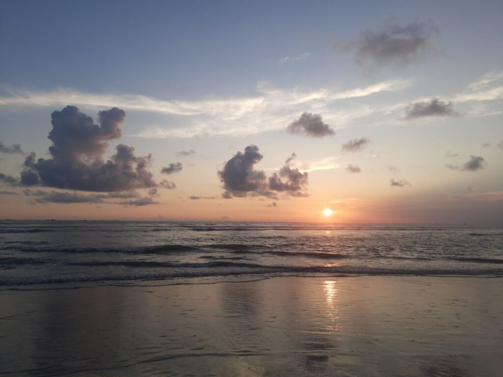 A serene sunset symbolizes peace amidst anxiety