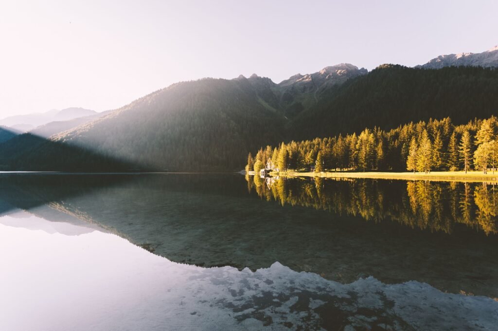 A tranquil landscape, symbolizing the peace that comes from prayer