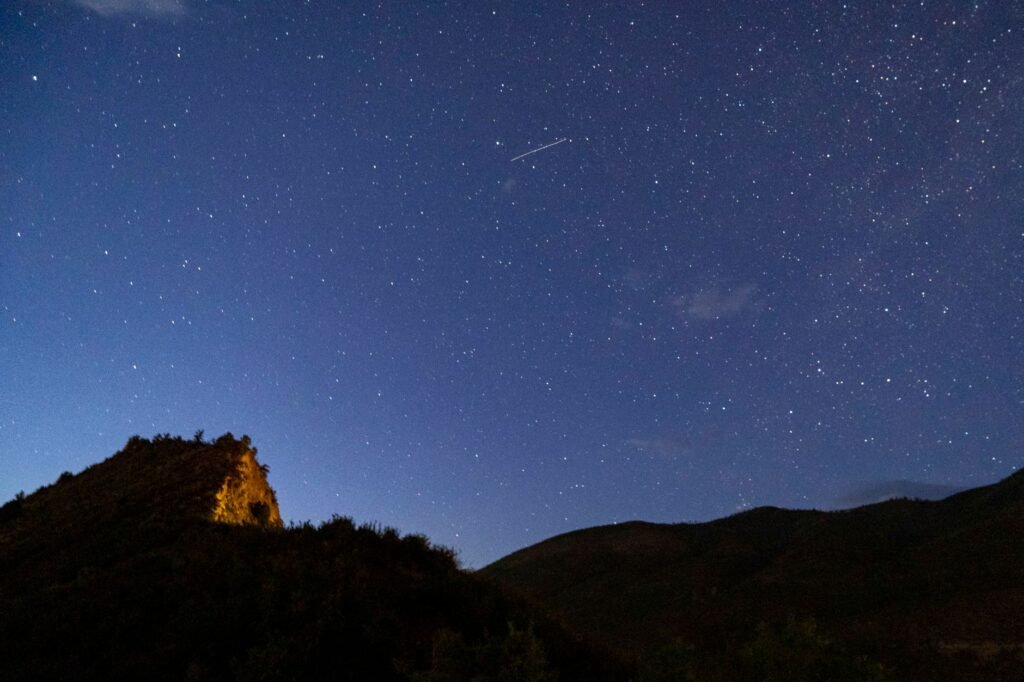 A tranquil night sky can inspire reflection and gratitude in prayer