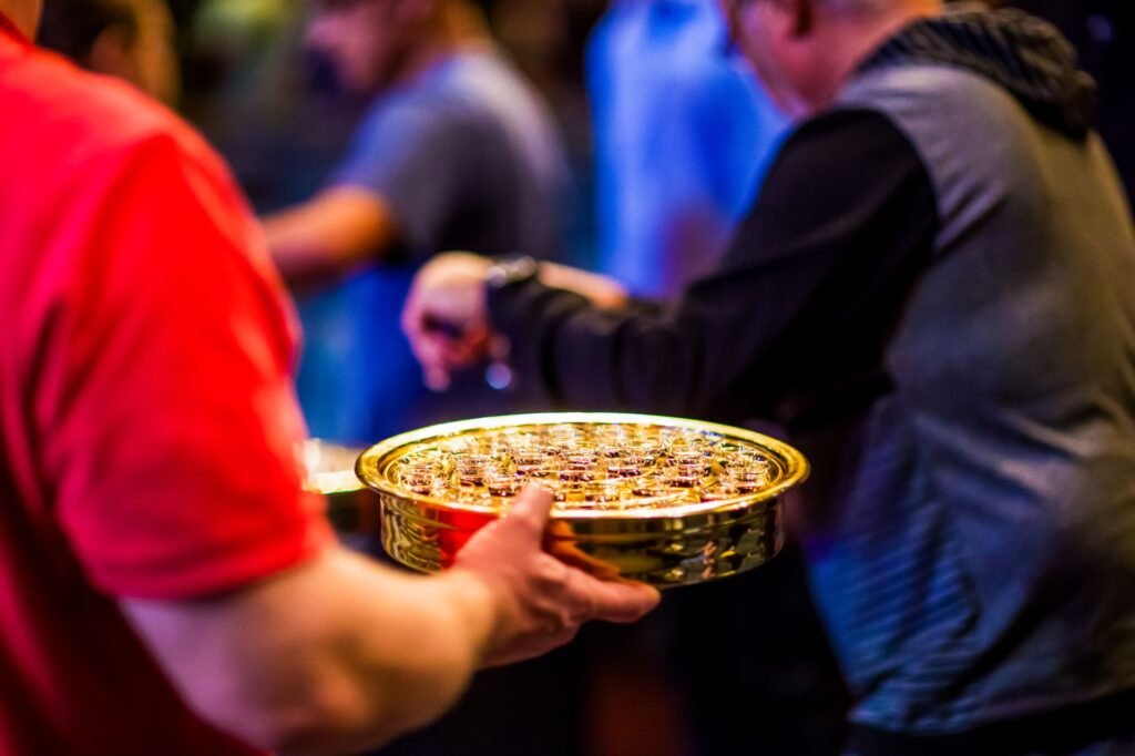 A vibrant church worship service showcasing community and love