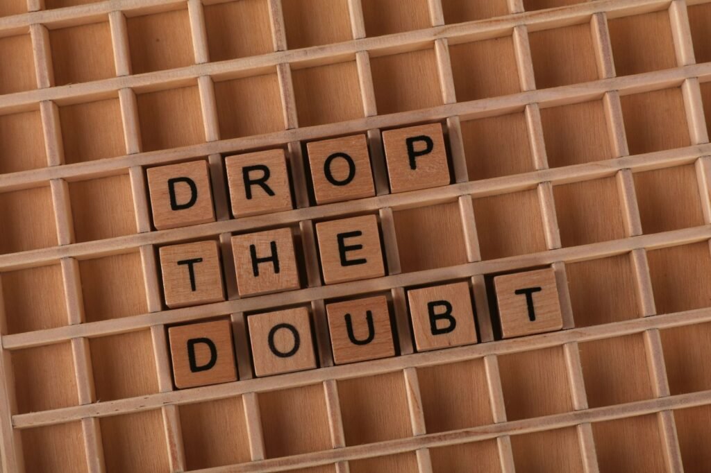 A visual representation of faith amidst uncertainty and doubt