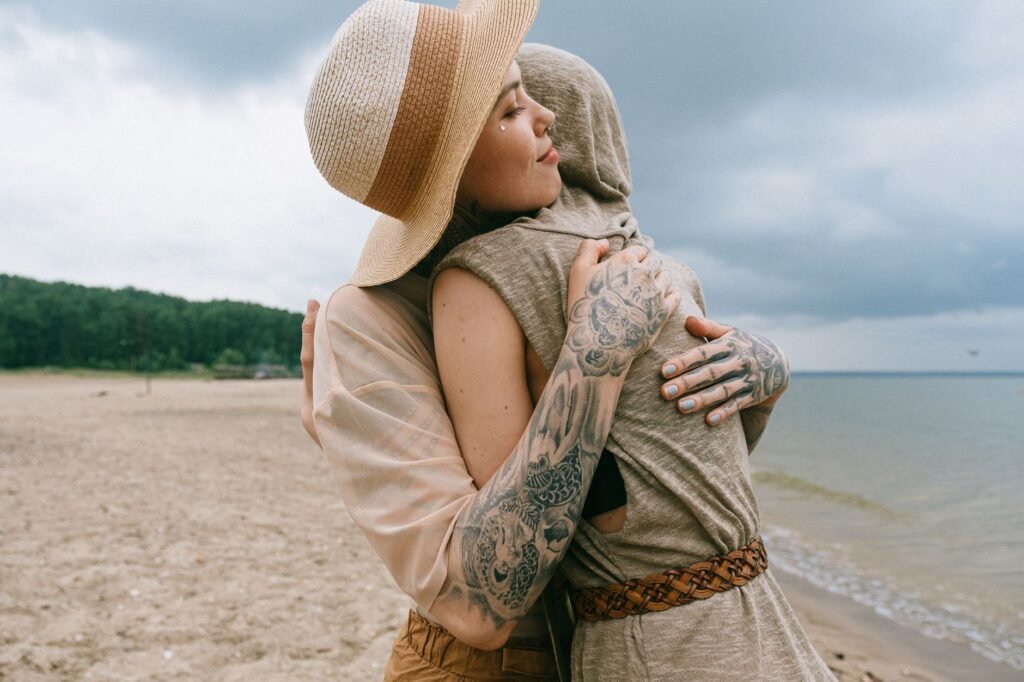 A warm embrace symbolizes the healing power of forgiveness in relationships