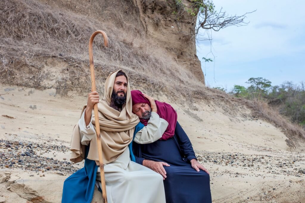 Abraham and Isaac, representing the bond of faith and promise