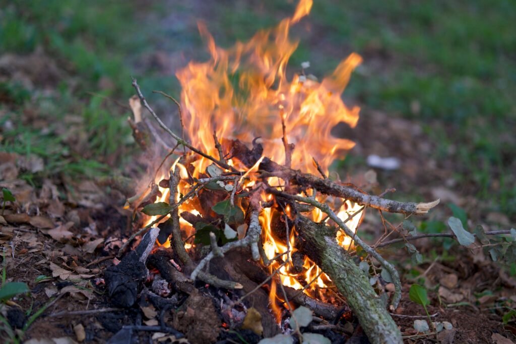 Moses encounters God at the burning bush
