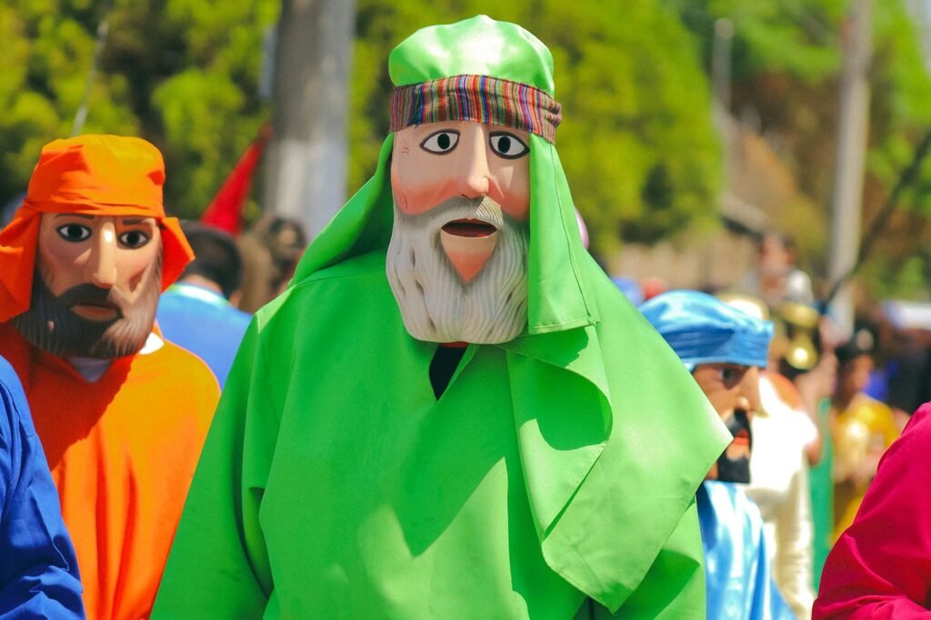 Moses leading the Israelites through the desert