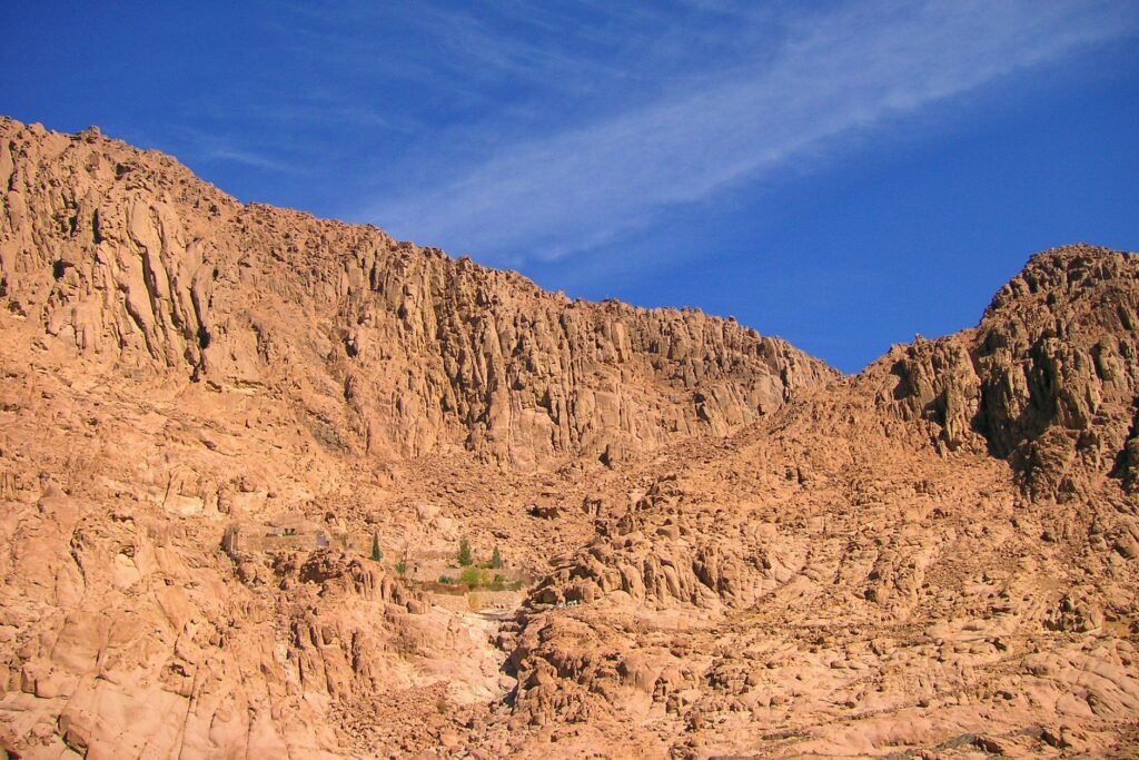 Moses receives the Ten Commandments on Mount Sinai