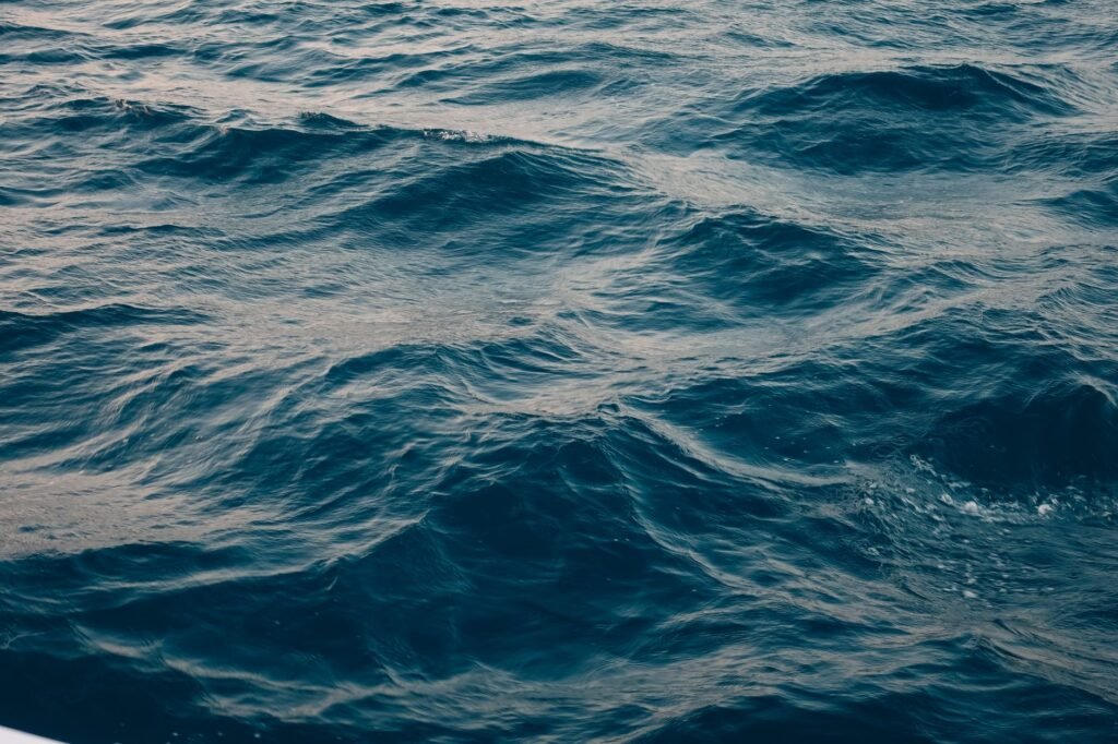 The calmness of ocean waves symbolizes peace amidst life's storms